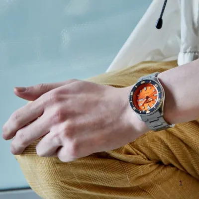Hugo Boss Runner Chronograph Orange Dial Men's Watch 